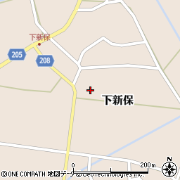 新潟県村上市下新保94周辺の地図
