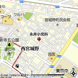 永井小児科医院周辺の地図