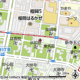 ひまわり号を走らせる宮城実行委員会周辺の地図
