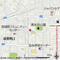 ＊萩野町:鈴木駐車場周辺の地図