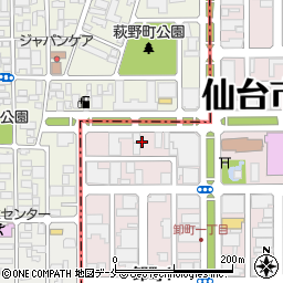 タイムズ仙台卸町第３駐車場周辺の地図