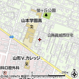 山形県山形市城西町3丁目12周辺の地図