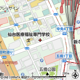 ホットハウス仙台駅前第２パーキング周辺の地図
