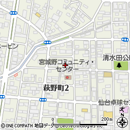 萩野町 ハンコック周辺の地図