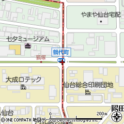鶴代町周辺の地図