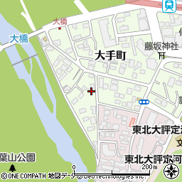 宮城県仙台市青葉区大手町周辺の地図