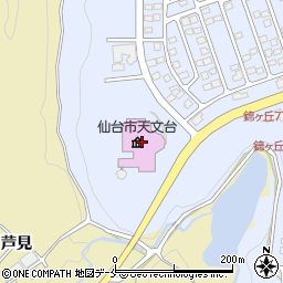 仙台市天文台周辺の地図