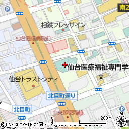 仙台国際ホテル周辺の地図