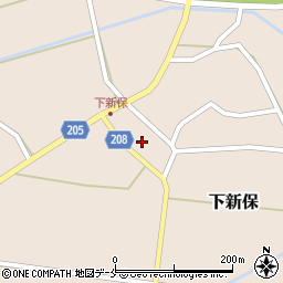 新潟県村上市下新保2014周辺の地図