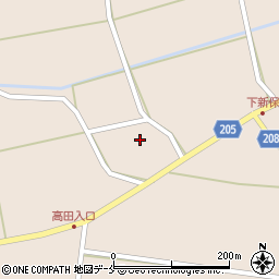 新潟県村上市下新保2100周辺の地図