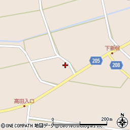 新潟県村上市下新保2096周辺の地図