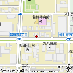 宮城県仙台市若林区卸町東周辺の地図