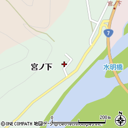 新潟県村上市宮ノ下212周辺の地図