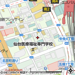 栄光ゼミナール　ナビオ仙台校周辺の地図