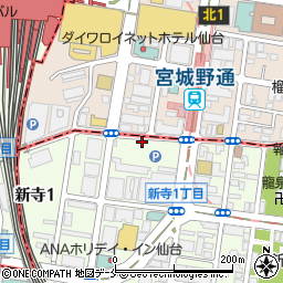 システムパーク新寺１丁目駐車場周辺の地図