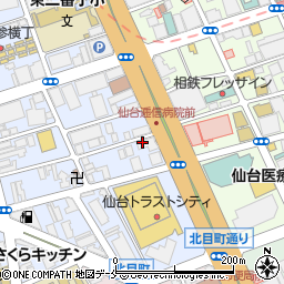 日本建設工業株式会社　仙台営業所周辺の地図