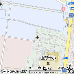 山形県山形市やよい2丁目11周辺の地図