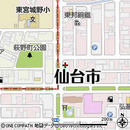仙台卸商センター協同組合周辺の地図