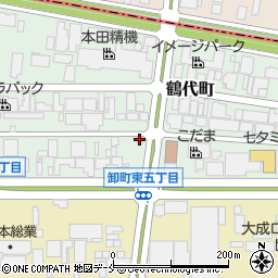オリックスレンタカー仙台卸町東店周辺の地図