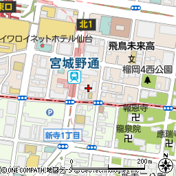 テンザホテル・仙台ステーション周辺の地図