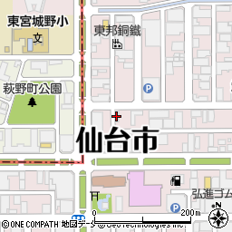 三和自動車商事卸町営業所周辺の地図