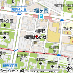 榴岡五丁目公園周辺の地図