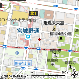 The One Five Sendai【ハイルーフ】【ご利用時間：7:00～21:00】周辺の地図