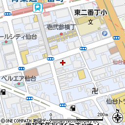 みちのく銀行仙台一番町支店 ＡＴＭ周辺の地図