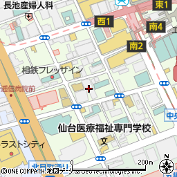 アリアケジャパン株式会社仙台支店周辺の地図