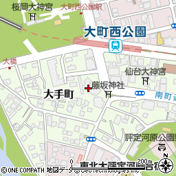 ライオンズタワー仙台大手町周辺の地図