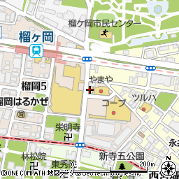 ガスト仙台榴岡店周辺の地図
