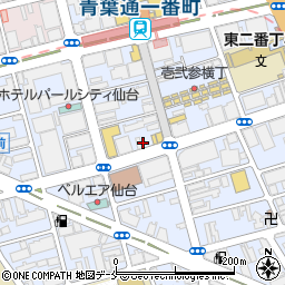 炭火焼肉 KAGURA カグラ 仙台店周辺の地図