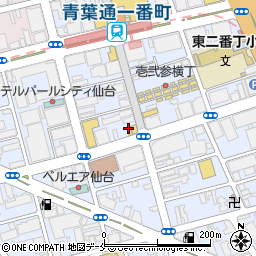 松屋仙台南町通り店周辺の地図