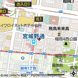ホクレン仙台支店周辺の地図