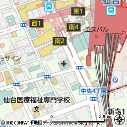 ホテルモントレ仙台周辺の地図