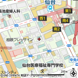 シティハウス仙台中央周辺の地図