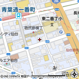 ブラザーパーキング仙台駐車場周辺の地図