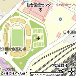 宮城野原公園総合運動場宮城テニスコート周辺の地図