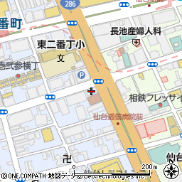 コクヨ東北販売株式会社　仙台一番町オフィス周辺の地図