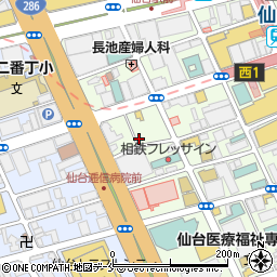 鮨仙一周辺の地図