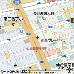 北日本銀行仙台支店周辺の地図