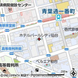 ホテルパールシティ仙台周辺の地図