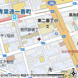 株式会社国際ツーリスト仙台　本社周辺の地図