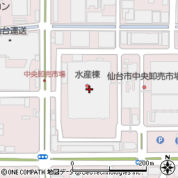仙台市中央卸売市場周辺の地図