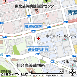 仙台弁護士会館周辺の地図