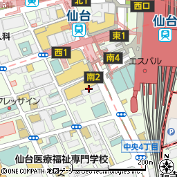 だんまや水産 仙台駅前店周辺の地図