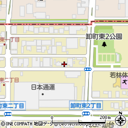 福助工業仙台営業所周辺の地図