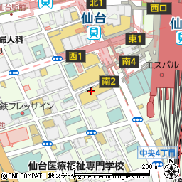 喜久屋書店漫画館仙台店周辺の地図
