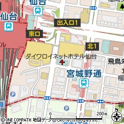 サカナ（ＳＫ７）　仙台東口店周辺の地図