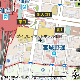 サカナ（ＳＫ７）　仙台東口店周辺の地図